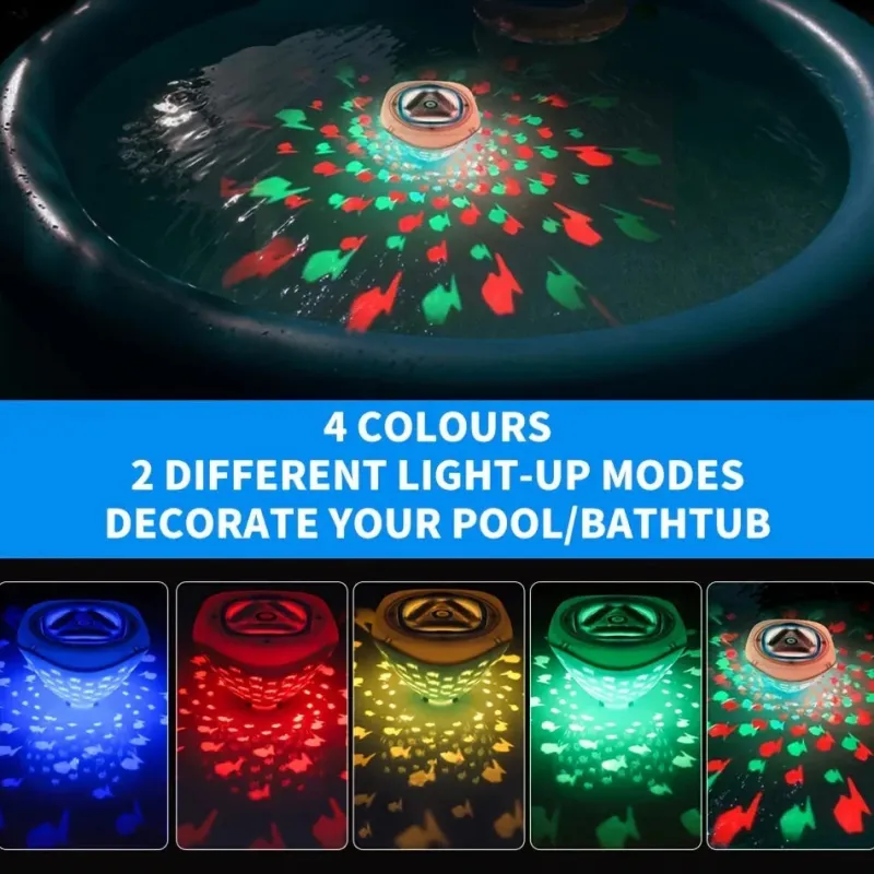 Aqua Party Light™ – Svømmefest i badet - Lysprojektion med fisk Fashion