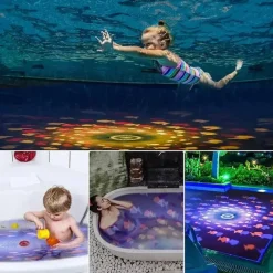 Aqua Party Light™ – Svømmefest i badet - Lysprojektion med fisk Fashion