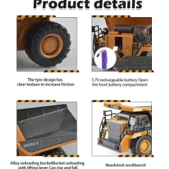 Construction wagon™ Byggevogn™ - RC Mighty Mini Byggekøretøjer Hot