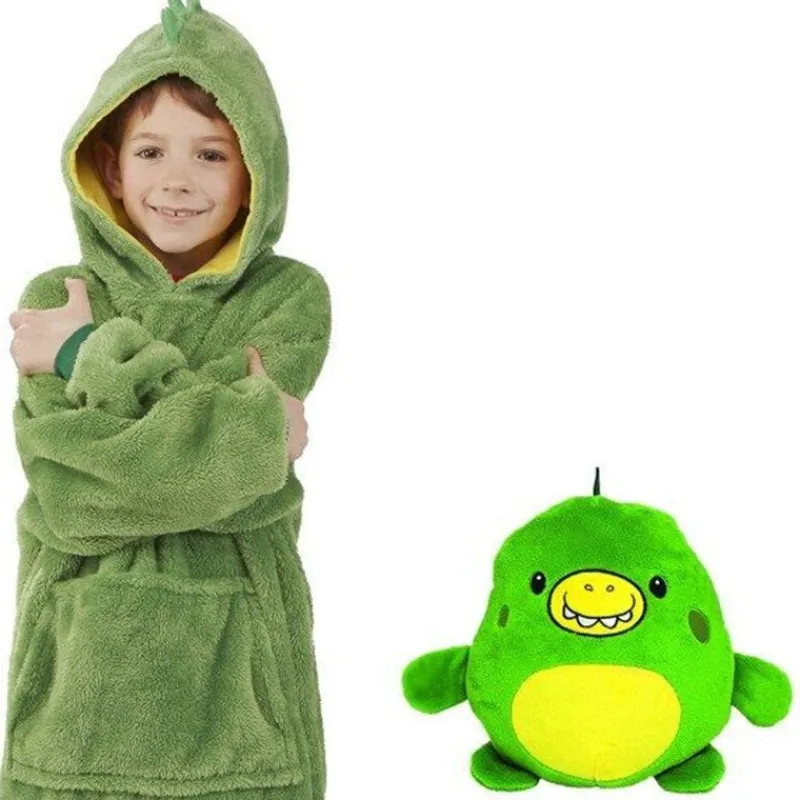 KnuffelHoodie™ CuddleHoodie™ - Hættetrøje og kram i ét! - Varm og multifunktionel Online