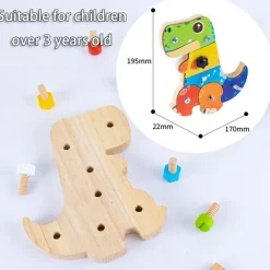 Dino Screwdriver Board™ - Skru og Udforsk - Sanselegetøj Clearance