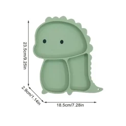 Dino Tablewear Set™ - Sæt med 7 dele - Spisesæt til børn i silikone Online