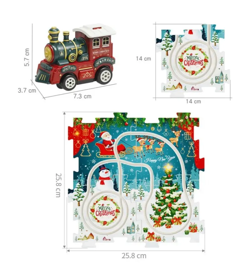 DIY Xmas Train Track™ - Byg dit eget juleland - juletog-puslespil Sale