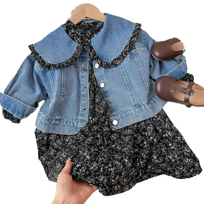 Enchanted Blossom™ - Denimjakke kombineret med kjole Sale