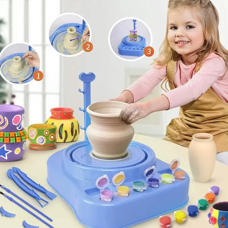 Kinds Pottery Set™ Kids Pottery Set™ - Kreationer i Ler - Keramiksæt til børn Outlet