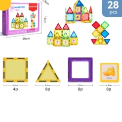 Magnet Toys™ - Udvikl kreativitet - Magnetiske byggeplader Best