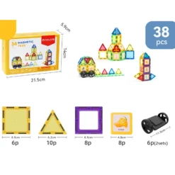 Magnet Toys™ - Udvikl kreativitet - Magnetiske byggeplader Best