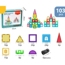 Magnet Toys™ - Udvikl kreativitet - Magnetiske byggeplader Best