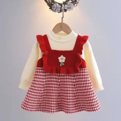 Mini Fashion™ - Sødt look - Langærmet kjole Discount