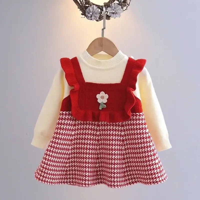 Mini Fashion™ - Sødt look - Langærmet kjole Discount