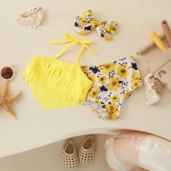 Mini Fashion™ - Badetøj til piger (inkl. hårbånd) Clearance