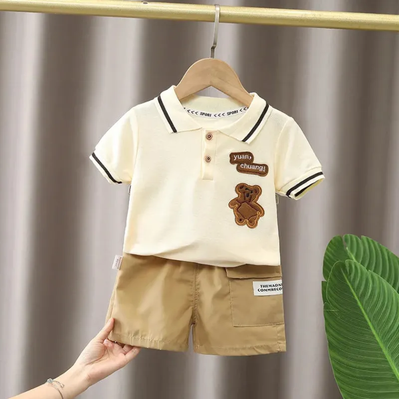 Mini Fashion™ - Behageligt og Blødt - Sommersæt til Drenge Best