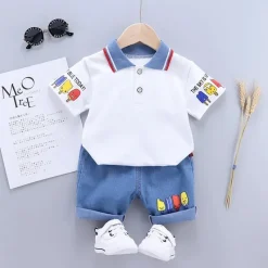 Mini Fashion™ - Behageligt og Blødt - Sommersæt til Drenge Best
