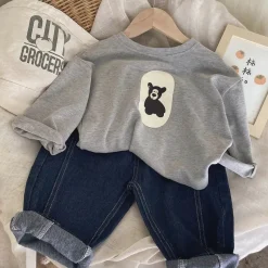 Mini Fashion™ - Bjørneprint - Bluse Best