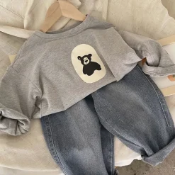 Mini Fashion™ - Bjørneprint - Bluse Best