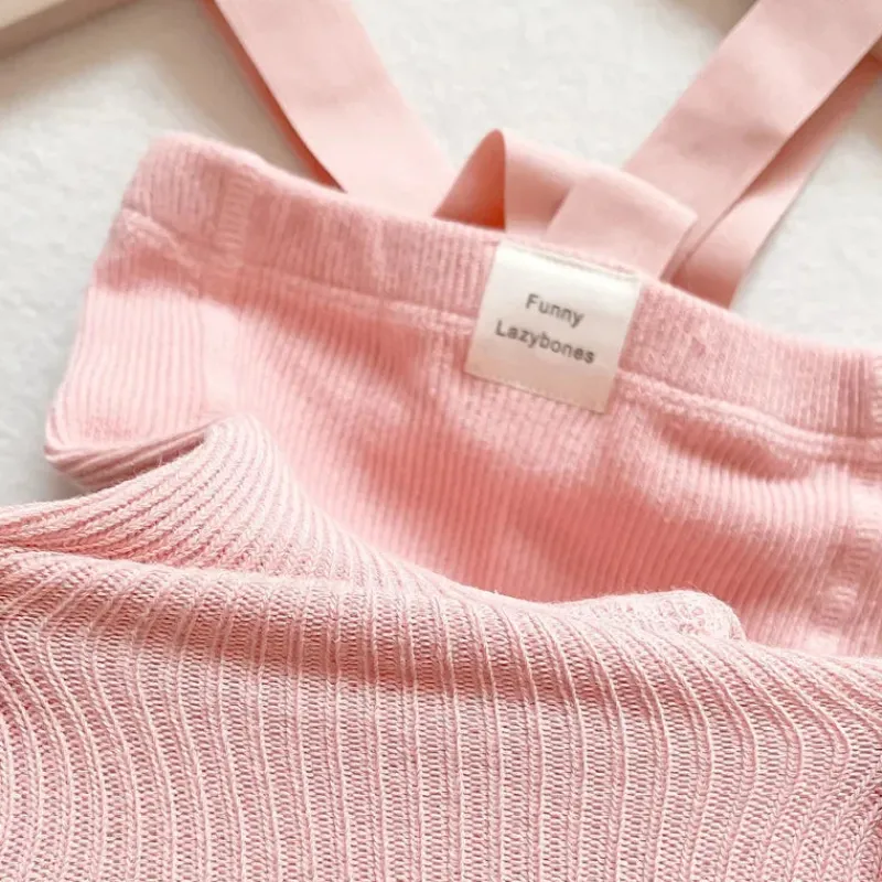 Mini Fashion™ - Bløde og behagelige - Børneleggings med seler Best