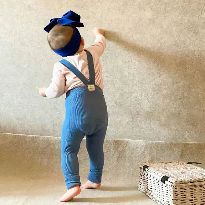 Mini Fashion™ - Bløde og behagelige - Børneleggings med seler Best