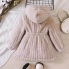 Mini Fashion™ - Blødt inderfor i fleece til piger - Vinterfrakke Hot