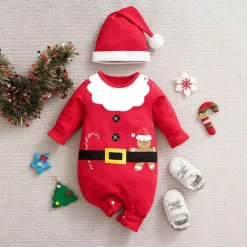 Mini Fashion™ - Blødt materiale - Baby-julekostume Fashion