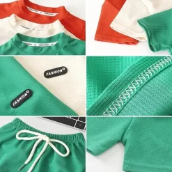 Mini Fashion™ - Blødt og Behageligt - T-shirt & Shorts sæt Best