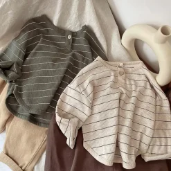 Mini Fashion™ - Blødt og åndbart stof - Langærmet T-shirt Sale