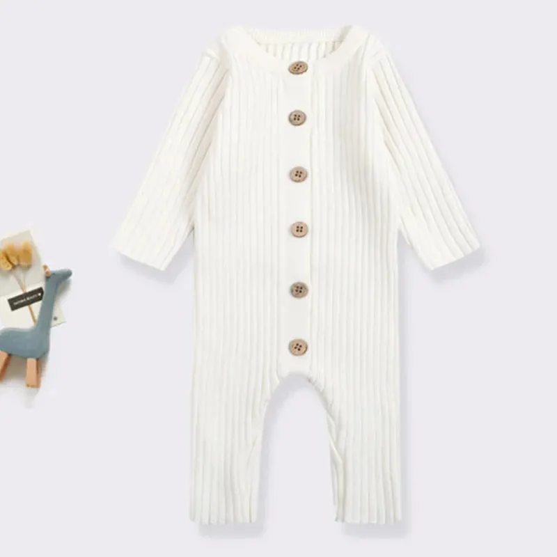Mini fashion™ - Blødt 'strikket' bomuldsstof - Strikket Romper Best