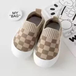 Mini Fashion™ - Blokeret mønster - Fleksibel slip-on-sko New