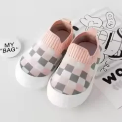 Mini Fashion™ - Blokeret mønster - Fleksibel slip-on-sko New