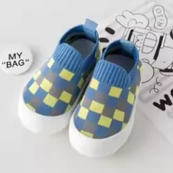 Mini Fashion™ - Blokeret mønster - Fleksibel slip-on-sko New