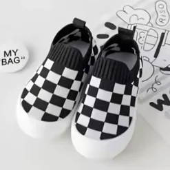 Mini Fashion™ - Blokeret mønster - Fleksibel slip-on-sko New