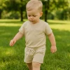 Mini Fashion™ - Cool & Comfortable - Sommersæt til småbørn Beige Online