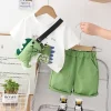 Mini Fashion™ - Dino Dash - Sejt sommersæt til drenge Discount