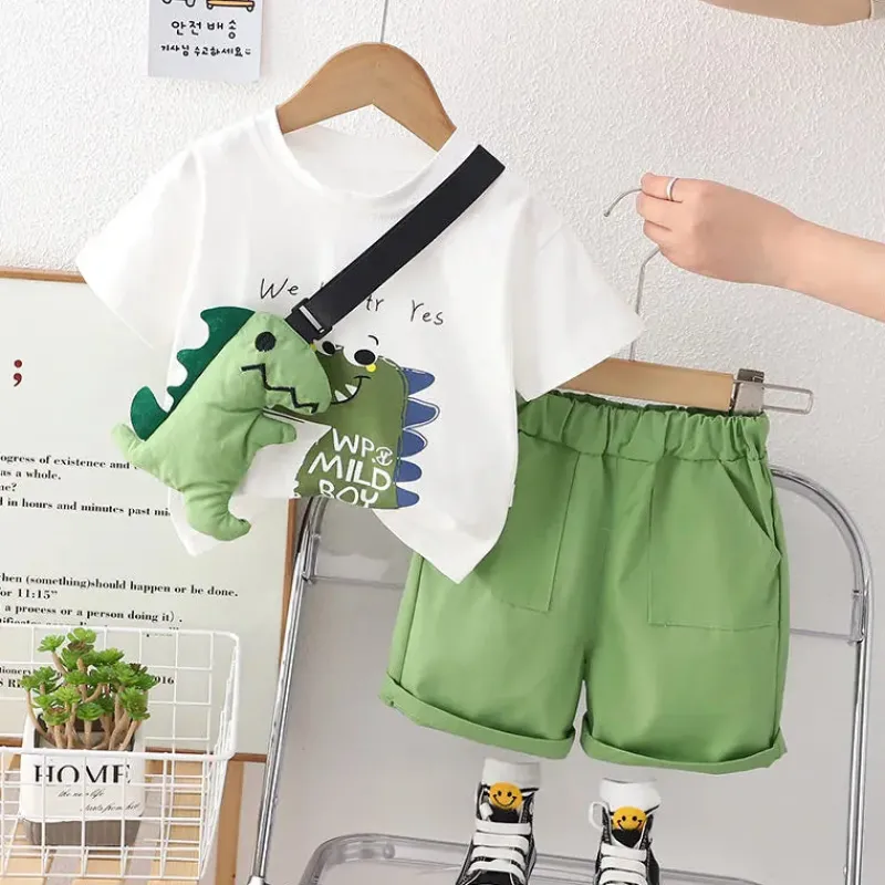 Mini Fashion™ - Dino Dash - Sejt sommersæt til drenge Discount