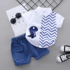 Mini Fashion™ - Dino t-shirt med shorts New