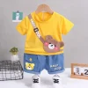 Mini Fashion™ - Dyreprint - Tøjsæt i bomuld New