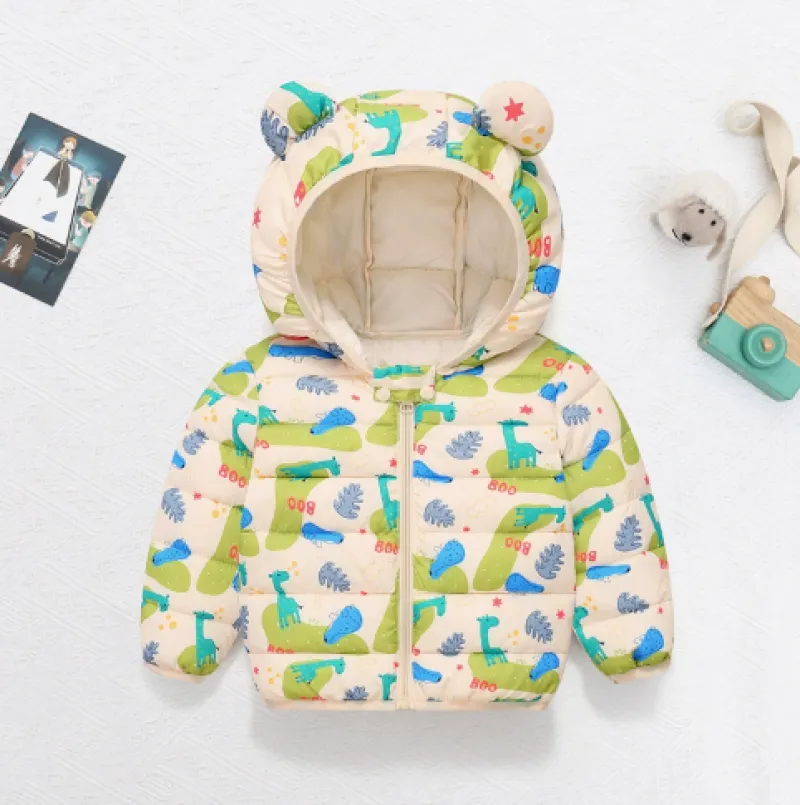 Mini Fashion™ - Forårsjakke med hætte i polyester Sale