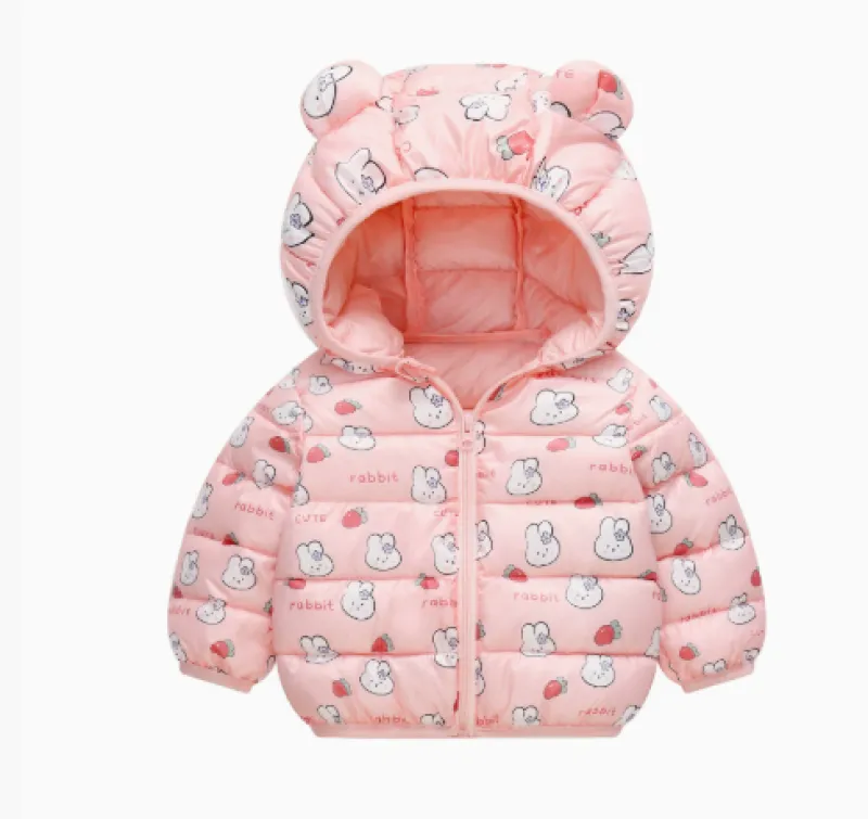 Mini Fashion™ - Forårsjakke med hætte i polyester Sale