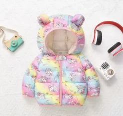 Mini Fashion™ - Forårsjakke med hætte i polyester Sale