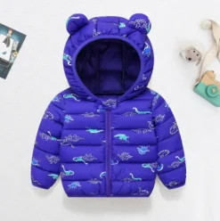 Mini Fashion™ - Forårsjakke med hætte i polyester Sale