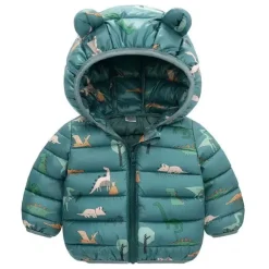 Mini Fashion™ - Forårsjakke med hætte i polyester Sale