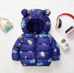 Mini Fashion™ - Forårsjakke med hætte i polyester Sale
