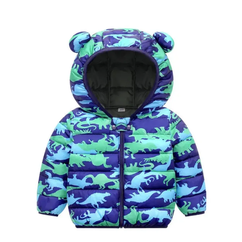 Mini Fashion™ - Forårsjakke med hætte i polyester Sale