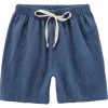 Mini Fashion™ - Hurtigtørrende materiale - Bomulds-linned shorts Sale
