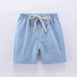 Mini Fashion™ - Hurtigtørrende materiale - Bomulds-linned shorts Sale