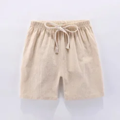 Mini Fashion™ - Hurtigtørrende materiale - Bomulds-linned shorts Sale