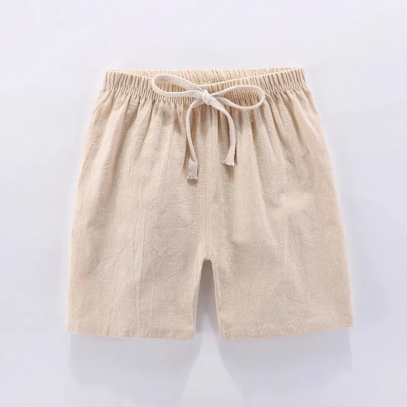 Mini Fashion™ - Hurtigtørrende materiale - Bomulds-linned shorts Sale