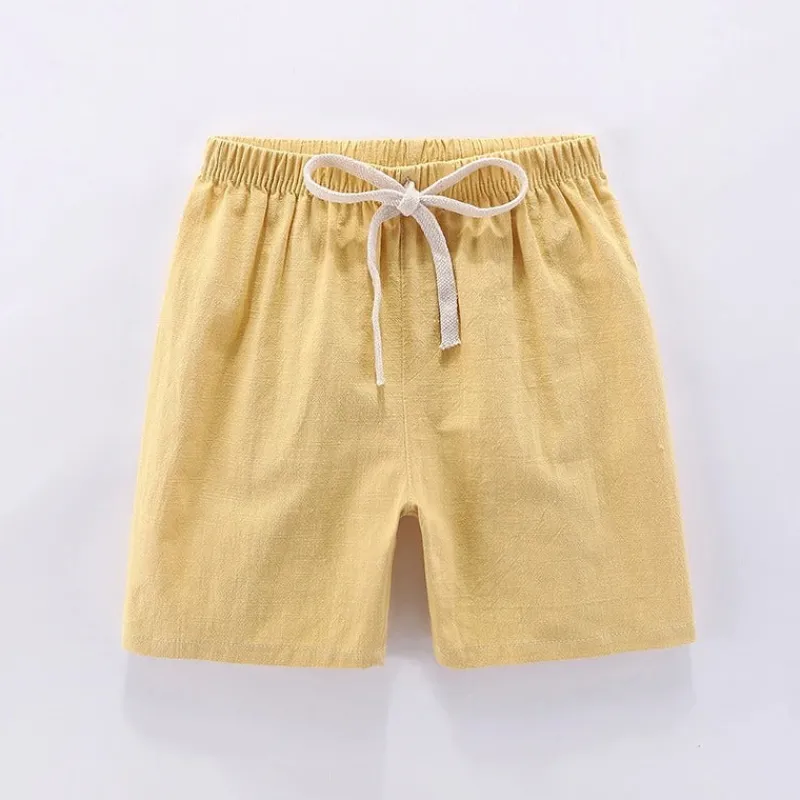Mini Fashion™ - Hurtigtørrende materiale - Bomulds-linned shorts Sale