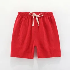 Mini Fashion™ - Hurtigtørrende materiale - Bomulds-linned shorts Sale
