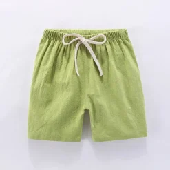 Mini Fashion™ - Hurtigtørrende materiale - Bomulds-linned shorts Sale