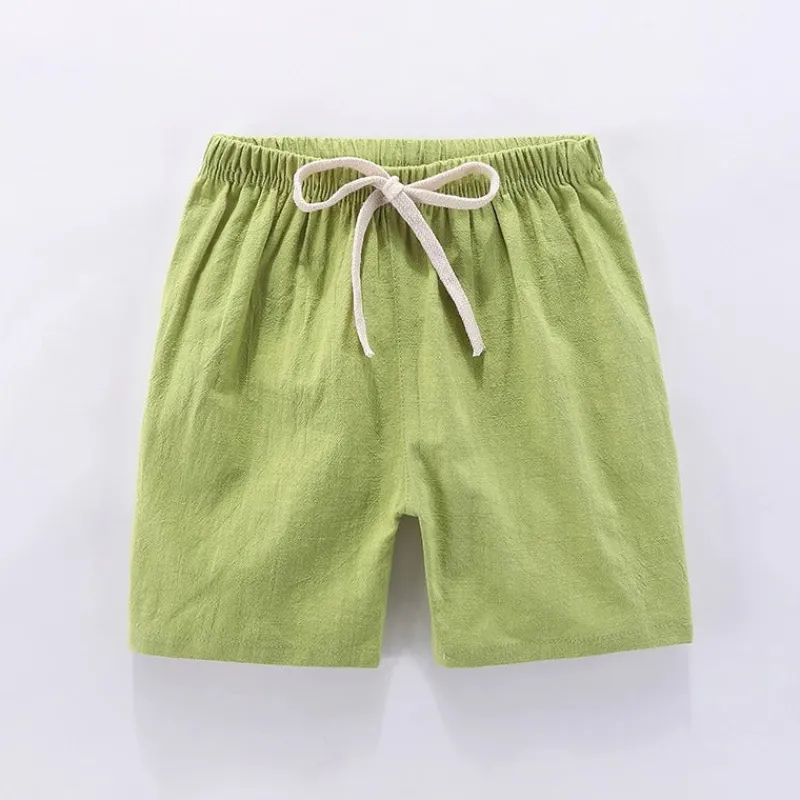 Mini Fashion™ - Hurtigtørrende materiale - Bomulds-linned shorts Sale